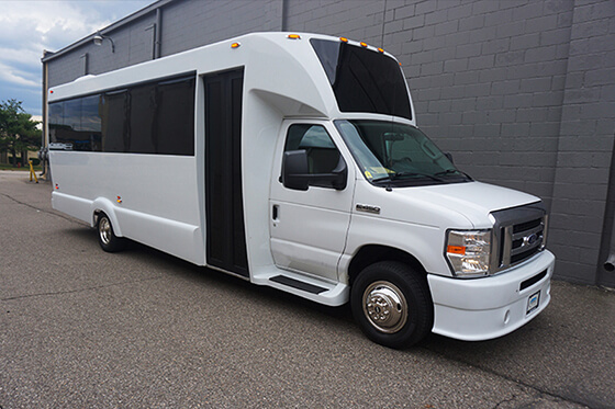 black tinted windows in a bus