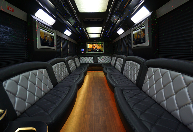 wood floor in a bus